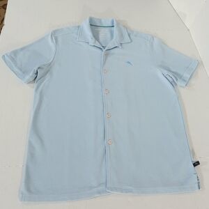 Tommy Bahama Tropicool Pique IslandZone Knit Camp Shirt